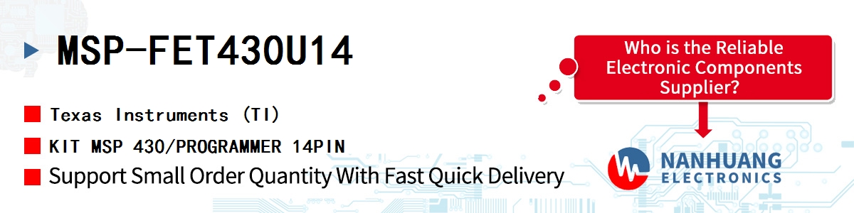 MSP-FET430U14 TI KIT MSP 430/PROGRAMMER 14PIN