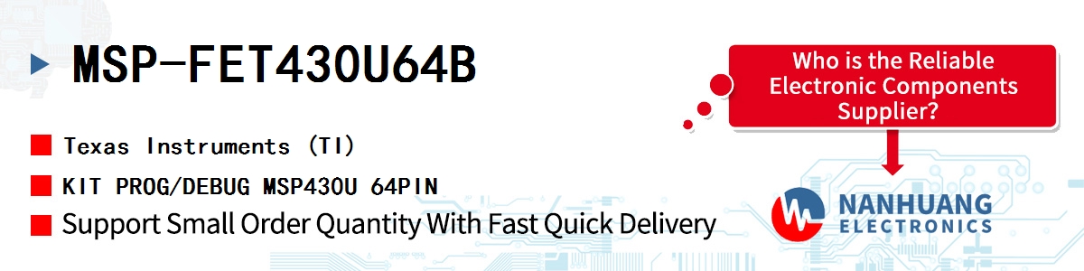 MSP-FET430U64B TI KIT PROG/DEBUG MSP430U 64PIN