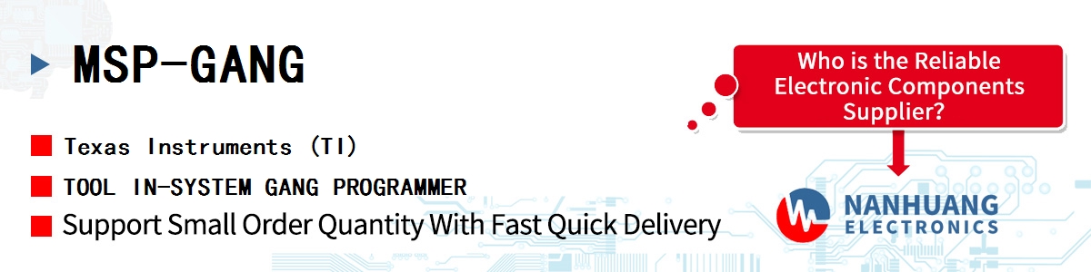 MSP-GANG TI TOOL IN-SYSTEM GANG PROGRAMMER