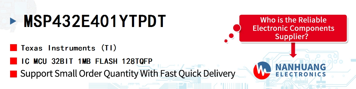 MSP432E401YTPDT TI IC MCU 32BIT 1MB FLASH 128TQFP