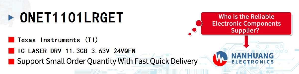 ONET1101LRGET TI IC LASER DRV 11.3GB 3.63V 24VQFN