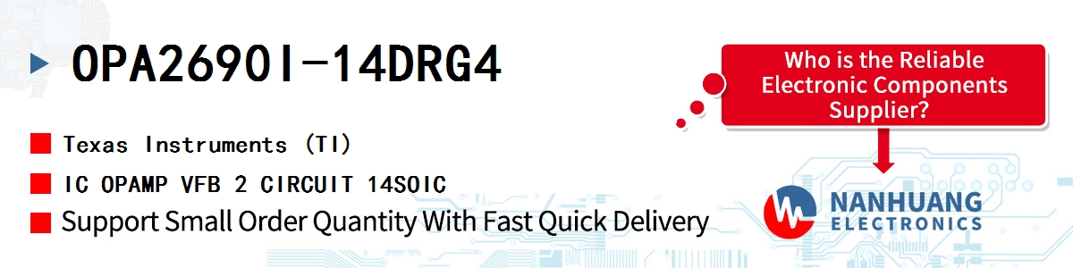 OPA2690I-14DRG4 TI IC OPAMP VFB 2 CIRCUIT 14SOIC