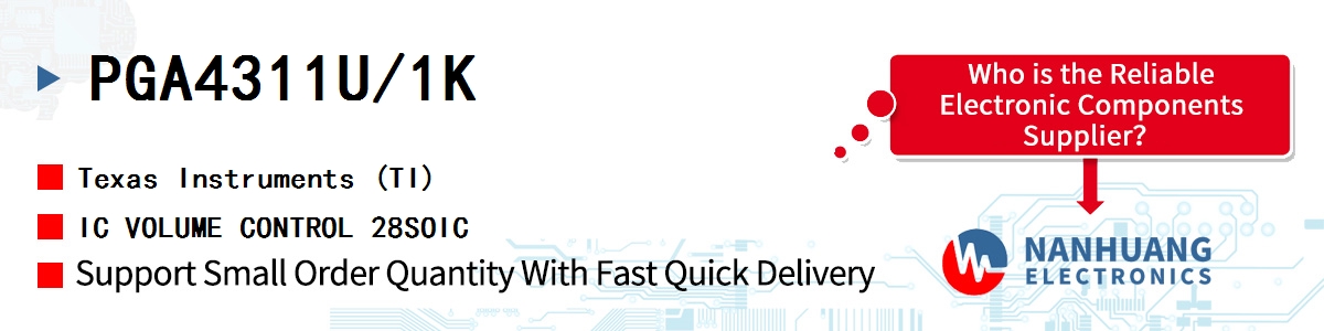 PGA4311U/1K TI IC VOLUME CONTROL 28SOIC