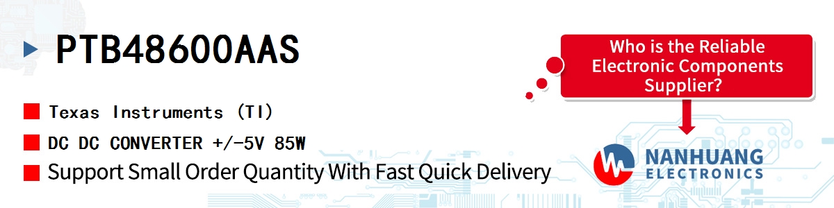 PTB48600AAS TI DC DC CONVERTER +/-5V 85W