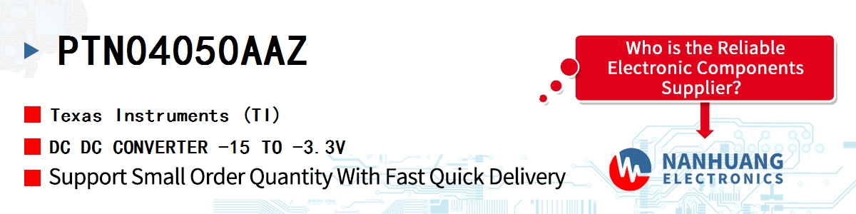 PTN04050AAZ TI DC DC CONVERTER -15 TO -3.3V