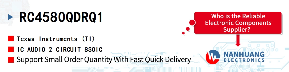 RC4580QDRQ1 TI IC AUDIO 2 CIRCUIT 8SOIC