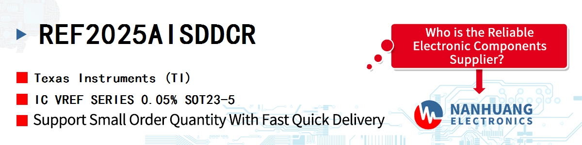 REF2025AISDDCR TI IC VREF SERIES 0.05% SOT23-5