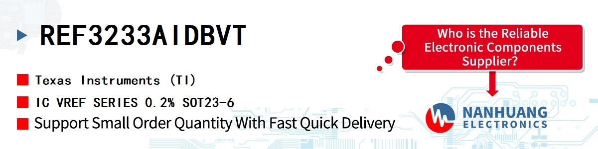 REF3233AIDBVT TI IC VREF SERIES 0.2% SOT23-6