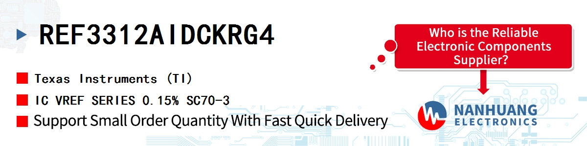 REF3312AIDCKRG4 TI IC VREF SERIES 0.15% SC70-3