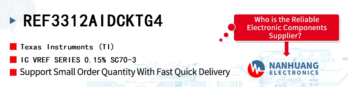 REF3312AIDCKTG4 TI IC VREF SERIES 0.15% SC70-3