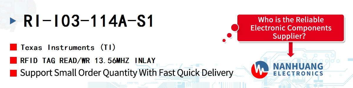RI-I03-114A-S1 TI RFID TAG READ/WR 13.56MHZ INLAY