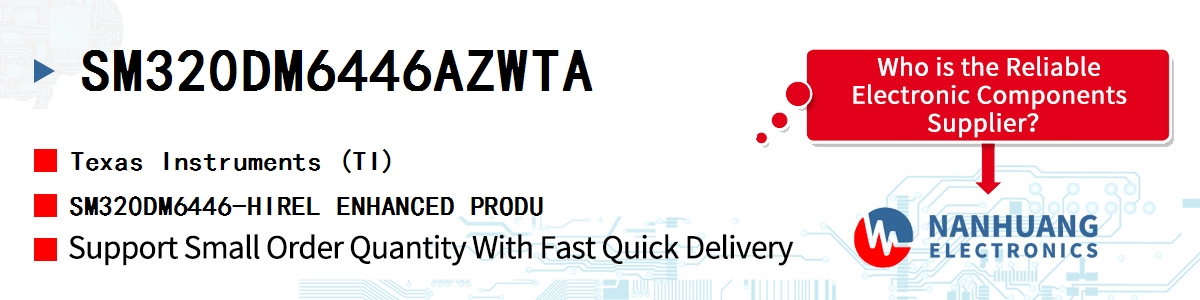 SM320DM6446AZWTA TI SM320DM6446-HIREL ENHANCED PRODU