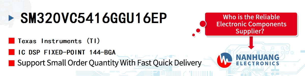 SM320VC5416GGU16EP TI IC DSP FIXED-POINT 144-BGA