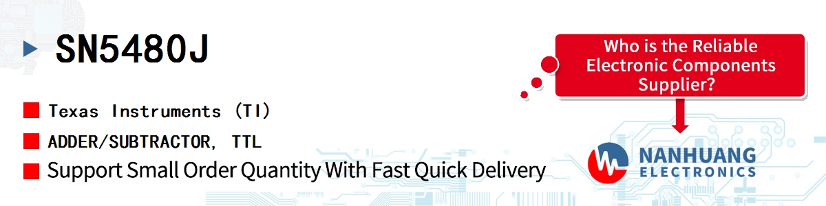 SN5480J TI ADDER/SUBTRACTOR, TTL