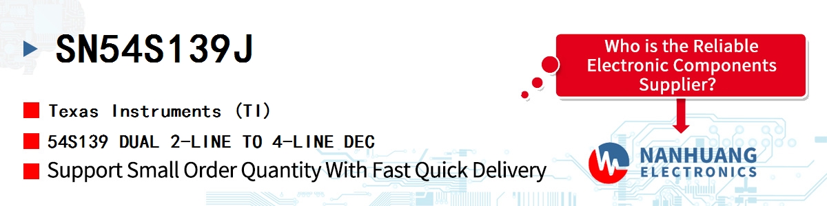SN54S139J TI 54S139 DUAL 2-LINE TO 4-LINE DEC