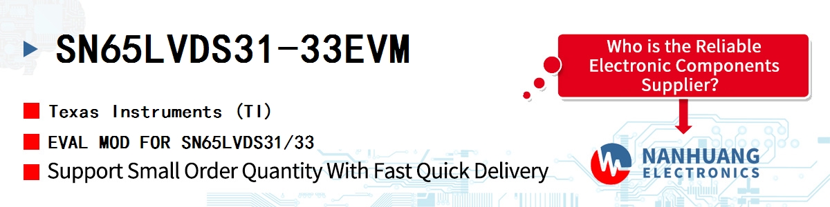 SN65LVDS31-33EVM TI EVAL MOD FOR SN65LVDS31/33