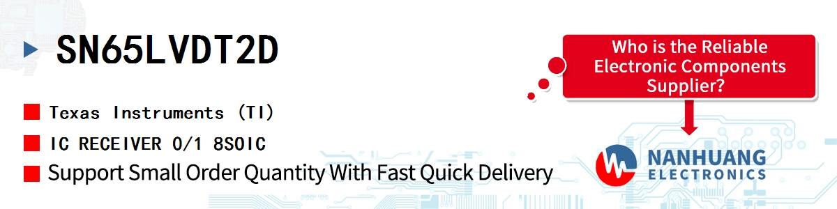 SN65LVDT2D TI IC RECEIVER 0/1 8SOIC