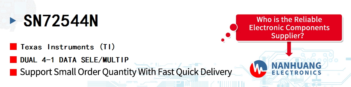 SN72544N TI DUAL 4-1 DATA SELE/MULTIP