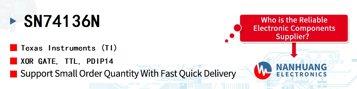 SN74136N TI XOR GATE, TTL, PDIP14