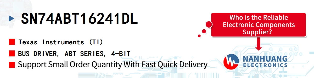 SN74ABT16241DL TI BUS DRIVER, ABT SERIES, 4-BIT