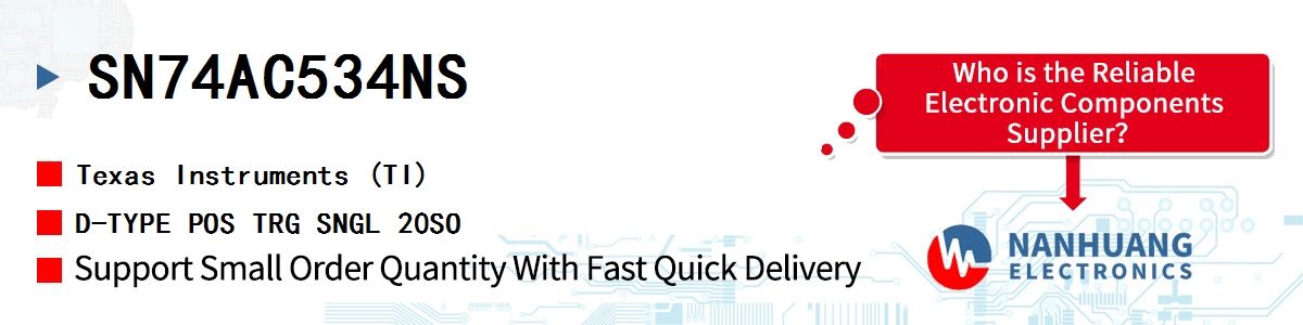 SN74AC534NS TI D-TYPE POS TRG SNGL 20SO