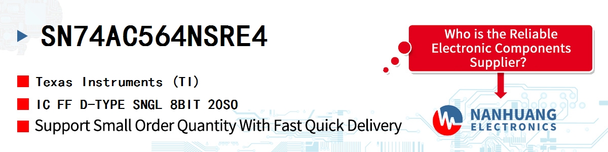 SN74AC564NSRE4 TI IC FF D-TYPE SNGL 8BIT 20SO