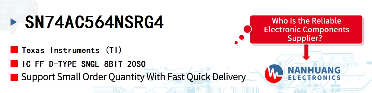 SN74AC564NSRG4 TI IC FF D-TYPE SNGL 8BIT 20SO