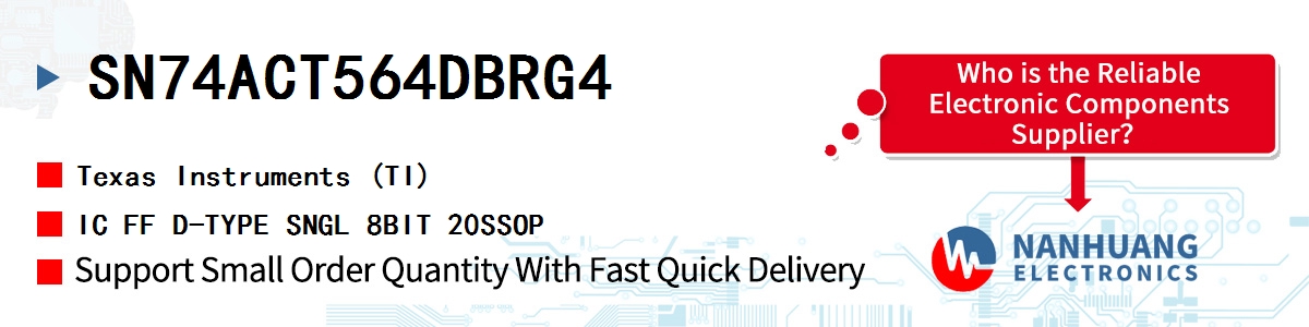 SN74ACT564DBRG4 TI IC FF D-TYPE SNGL 8BIT 20SSOP