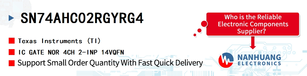 SN74AHC02RGYRG4 TI IC GATE NOR 4CH 2-INP 14VQFN