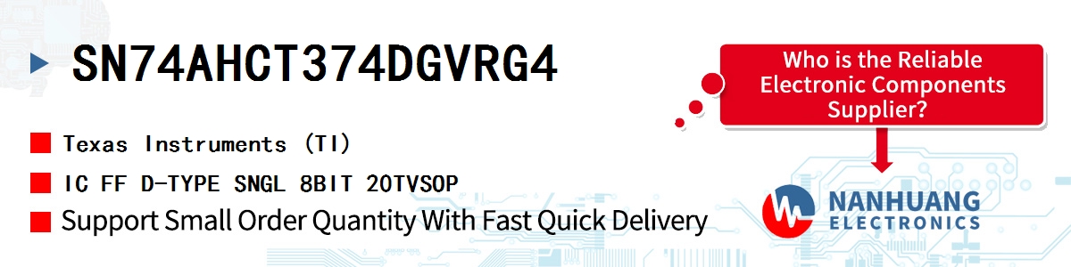 SN74AHCT374DGVRG4 TI IC FF D-TYPE SNGL 8BIT 20TVSOP
