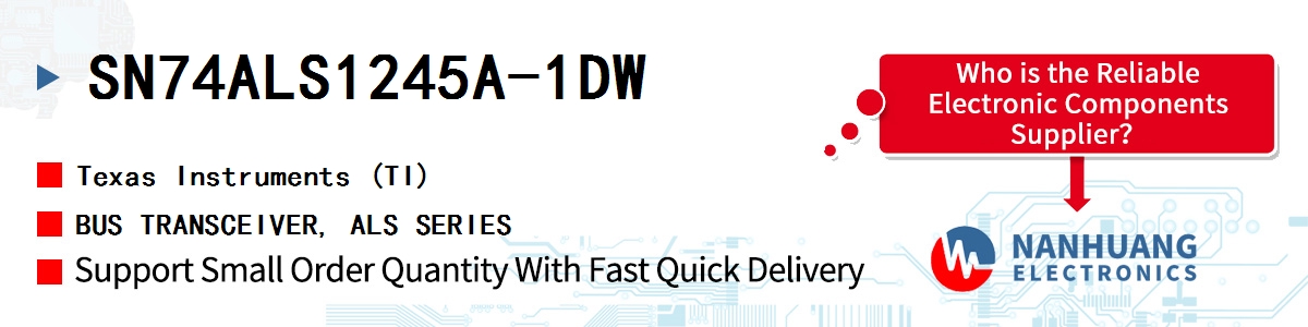 SN74ALS1245A-1DW TI BUS TRANSCEIVER, ALS SERIES
