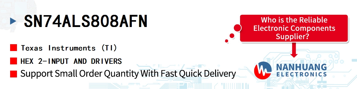 SN74ALS808AFN TI HEX 2-INPUT AND DRIVERS