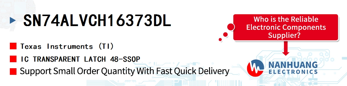 SN74ALVCH16373DL TI IC TRANSPARENT LATCH 48-SSOP