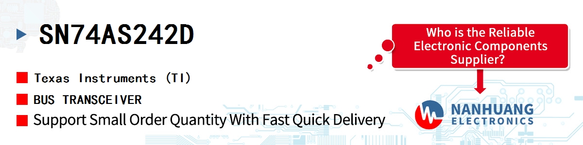 SN74AS242D TI BUS TRANSCEIVER