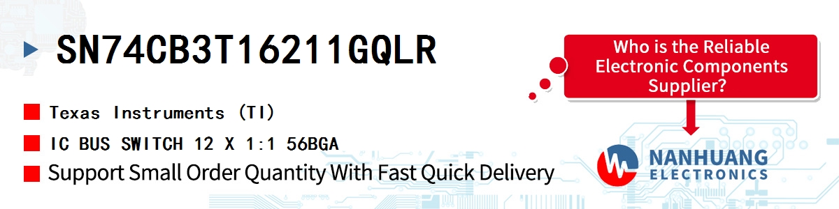 SN74CB3T16211GQLR TI IC BUS SWITCH 12 X 1:1 56BGA