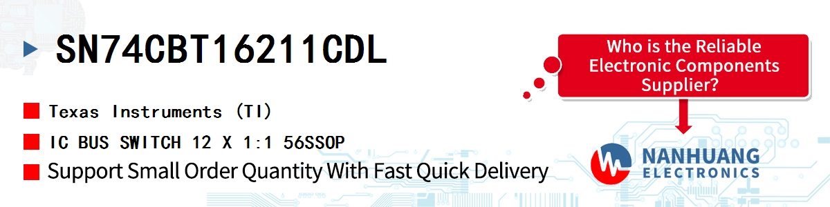 SN74CBT16211CDL TI IC BUS SWITCH 12 X 1:1 56SSOP
