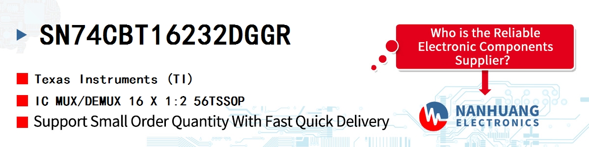 SN74CBT16232DGGR TI IC MUX/DEMUX 16 X 1:2 56TSSOP