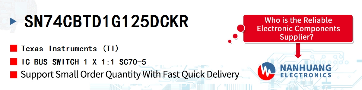 SN74CBTD1G125DCKR TI IC BUS SWITCH 1 X 1:1 SC70-5