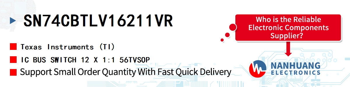 SN74CBTLV16211VR TI IC BUS SWITCH 12 X 1:1 56TVSOP