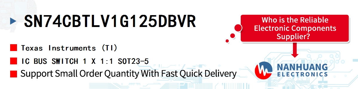 SN74CBTLV1G125DBVR TI IC BUS SWITCH 1 X 1:1 SOT23-5