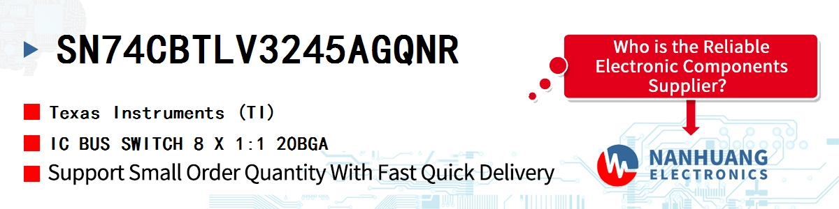 SN74CBTLV3245AGQNR TI IC BUS SWITCH 8 X 1:1 20BGA