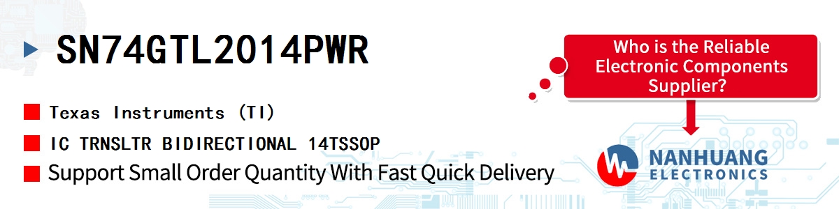 SN74GTL2014PWR TI IC TRNSLTR BIDIRECTIONAL 14TSSOP