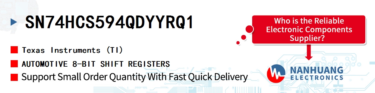 SN74HCS594QDYYRQ1 TI AUTOMOTIVE 8-BIT SHIFT REGISTERS
