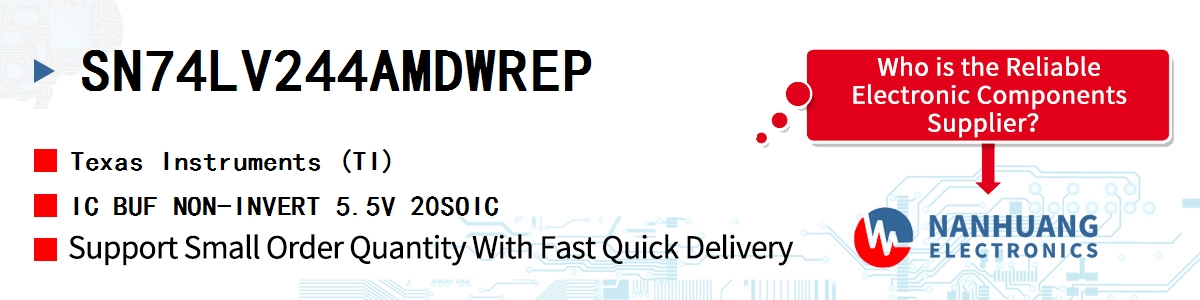 SN74LV244AMDWREP TI IC BUF NON-INVERT 5.5V 20SOIC