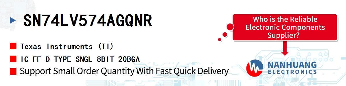 SN74LV574AGQNR TI IC FF D-TYPE SNGL 8BIT 20BGA