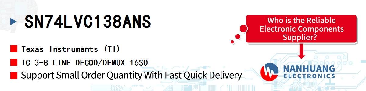 SN74LVC138ANS TI IC 3-8 LINE DECOD/DEMUX 16SO