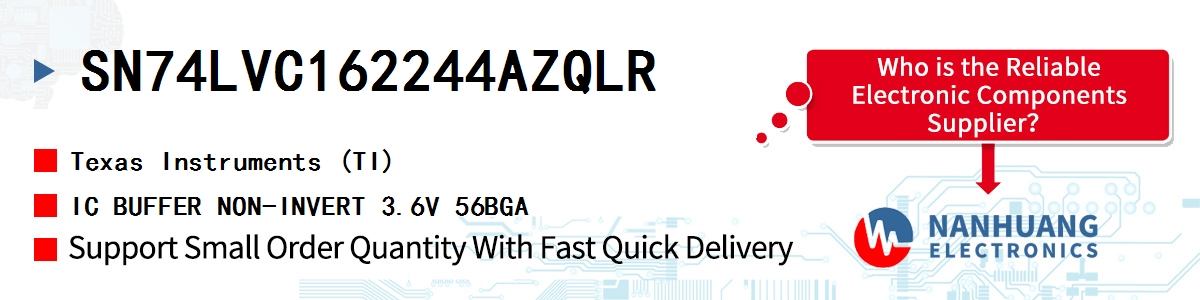 SN74LVC162244AZQLR TI IC BUFFER NON-INVERT 3.6V 56BGA