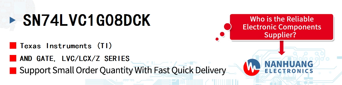 SN74LVC1G08DCK TI AND GATE, LVC/LCX/Z SERIES