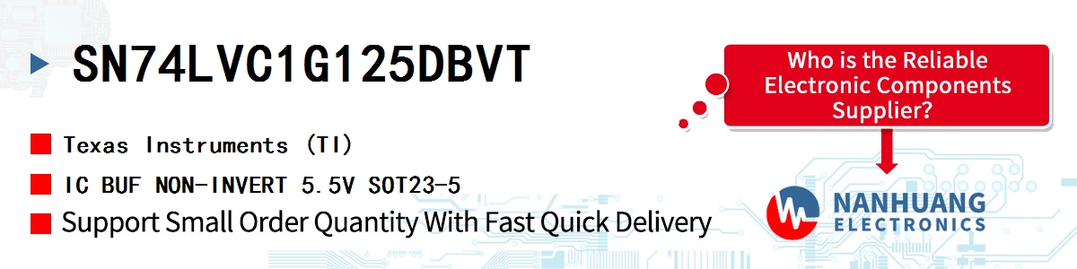 SN74LVC1G125DBVT TI IC BUF NON-INVERT 5.5V SOT23-5