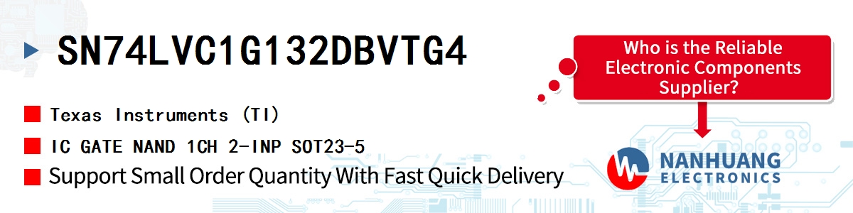 SN74LVC1G132DBVTG4 TI IC GATE NAND 1CH 2-INP SOT23-5